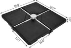 Tangkula 4PCS Patio Cantilever Offset Umbrella Base Weight Stand, 238lbs Square - Image 4