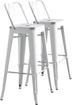 AC Pacific 30” Metal Barstool Set of 2 – Country Rustic Style by ACPacific