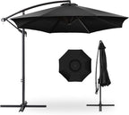 Best Choice Products 10ft Offset Hanging Market Patio Umbrella w/Easy Tilt by BestChoiceProducts