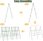 Miory Cucumber Trellis for Raised Beds, 2 Pack 32x48" A-Frame Garden Trellis - Image 8