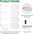 Rotating Window Shelves for Multiple Plants Indoor, 4-tier Metal Corner White - Image 5
