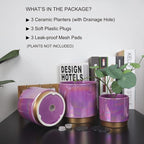 Gepege Ceramic Pots for Plants, Rainbow Pearl Glaze Planter - Image 3