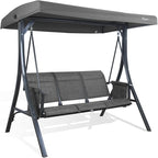 Kozyard Brenda 3-Seat Outdoor Porch Swing Glider, Patio Swing - Image 5