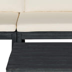 SAFAVIEH Outdoor Collection Lynwood Dark Slate Grey and Beige Modular Outdoor - Image 4