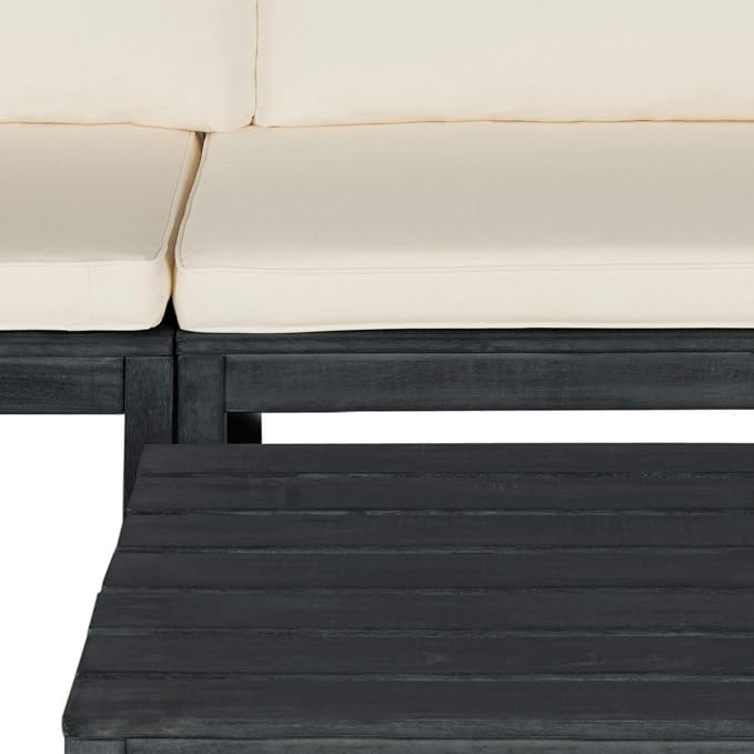 SAFAVIEH Outdoor Collection Lynwood Dark Slate Grey and Beige Modular Outdoor - Image 4