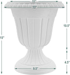 Arcadia Garden Products PL10BK Classic Traditional Plastic Urn Planter - Image 6