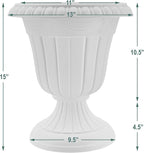Arcadia Garden Products PL10TP Classic Traditional Plastic Urn Planter - Image 6