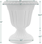 Arcadia Garden Products PL10SL Classic Traditional Plastic Urn Planter - Image 6