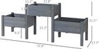 Outsunny Raised Garden Bed - Image 7