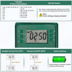 SURAIELEC Outdoor Power Stake, 7-Day Programmable Digital Timer, Power Strip - Image 3