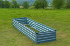 2 Pack 8x2x1FT Galvanized Raised Garden Beds Kit Outdoor Metal Gardening - Image 5