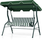 Tangkula 3 Person Porch Swing, Patio Swing by TANGKULA