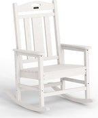Ciokea Oversized Outdoor Rocking Chair, 380lbs Heavy-Duty Large Patio Rocker by CIOKEA