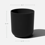 Veradek Round Black Plastic Planter Pots - Image 3