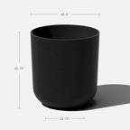 Veradek Round Black Plastic Planter Pots - Image 3