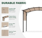 85''x 208'' Universal Doubleton Steel Pergola Replacement Cover - Image 4