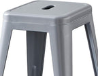 AC Pacific 24” Metal Backless Barstool Set of 2 – Country Rustic Style - Image 6