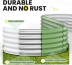 Galvanized Raised Garden Bed 8x2x1.5 FT, Oval Metal Raised Garden Bed Outdoor - Image 7