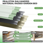 Galvanized Raised Garden Bed Outdoor, Rust-Resistant Garden Planter Box - Image 2