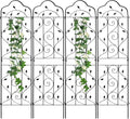 hogardeck 4 Packs 72 * 18 inch Metal Garden Trellis by HOGARDECK