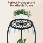 Plant Stand Indoor Outdoor, 2 Tier Metal Tall Plant Stand, Flower Pot Stand - Image 7