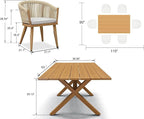 PURPLE LEAF 7 Pieces Outdoor Dining Set - Image 8