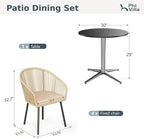 PHI VILLA 5 Pieces Outdoor Small Dining Set - Image 9