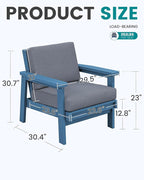 SERWALL HDPE Outdoor Couch Set of 2 - Image 2