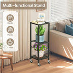 LASZOLA 3 Tier Black Metal Plant Stand Indoor Outdoor - Image 8