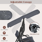Tangkula 3 Person Porch Swing, Patio Swing - Image 4