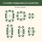 Vego garden 26" Extra Tall Raised Garden Bed Kits, 6 in 1 Modular Raised - Image 3