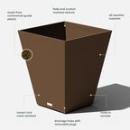 Veradek Nobleton Indoor/Outdoor Wide Square Planter - Image 4