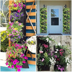 LITLANDSTAR Hanging Planter Bags, 2 Pack 7 Pocket Hanging Vertical Wall Planter - Image 8