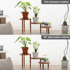 3 Tiers Plant Stand Indoor, Wood Plant Stands - Image 3