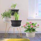 Large Flower Pots Set of 4 Pack 13 inch, Plant Pots Outdoor Planters - Image 4