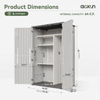 Aoxun Outdoor Resin Storage Shed - Image 6