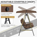 AECOJOY 2-Seat Outdoor Patio Swing Chair - Image 3