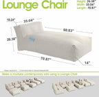 Outdoor Bean Bed Chair Sun Lounger, Outdoor Couch Sofa - Image 2
