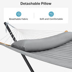 SUPERJARE Hammock with Stand, 2 Person Heavy Duty Hammock Frame, Detachable - Image 4