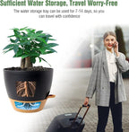 12 inch Large Self Watering Pots, Plastic Planters - Image 5