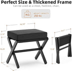Foldable Foot Stool Ottoman, Small Padded Foot Rest - Image 3