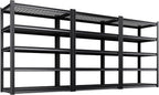 Set of 3 71"H Garage Shelving-3000LBS 5 Tier Storage Shelves, Adjustable Heavy by Unknown