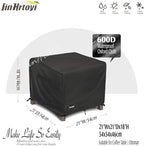 JinHrtoyi Patio Square Table Cover, 22Wx22Dx18H Inches 100% Waterproof Heavy - Image 2
