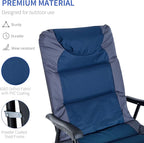 Outsunny Oversized Folding Rocking Camping Chair Set of 2, Padded Outdoor - Image 7