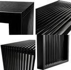 Bamboo Dining Bench Indoor Small Benches Entryway Shoe Rack Benchs, Outdoor - Image 4