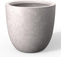Kante 18 Inch Dia Round Concrete Planter, Indoor Outdoor Large Plant Pot by Kante