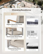 Aluminum Outdoor Patio Furniture Set - Image 2