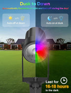 ZYAN Solar Landscape Spotlights Outdoor, Auto On/Off & IP65 Waterproof - Image 6