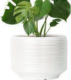 10 Inch Ceramic Plant Pot with Drainage – Large Flower Pot by Bestseler