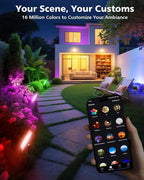 T-SUN Christmas Led Flood Light 60W, Outdoor Waterproof Color Changing Uplight - Image 2
